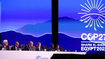 Ministers deliver statements during the closing plenary at the COP27 climate summit in Red Sea resort of Sharm el-Sheikh, Egypt, November 20, 2022. REUTERS/Mohamed Abd El Ghany